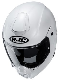 Flip up helmet HJC C80 Metal pearl white