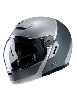 Flip up helmet HJC V90 Mobix grey-silver