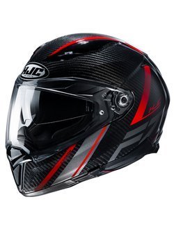 Full Face helmet HJC F70 Carbon Eston black-red