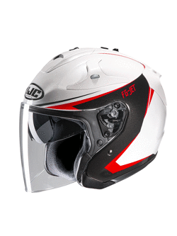 Open face helmet HJC FG-JET Balin white-black