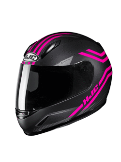 Full face helmet HJC CL-Y Strix black-pink