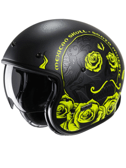 Open face helmet HJC V31 Desto black-yellow